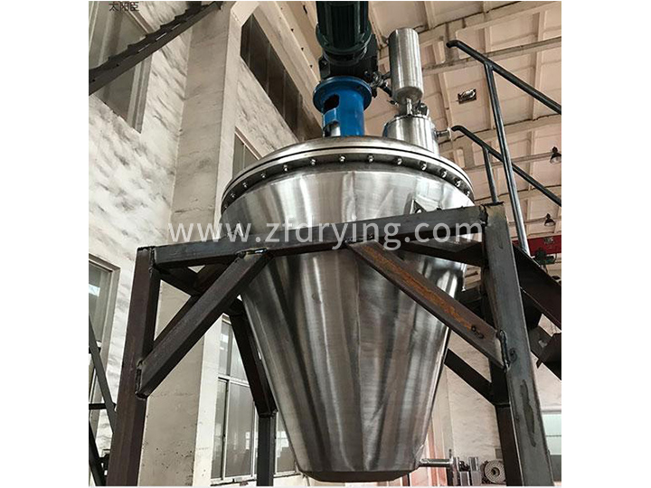 Cone shaped spiral belt mixed vacuum dryer