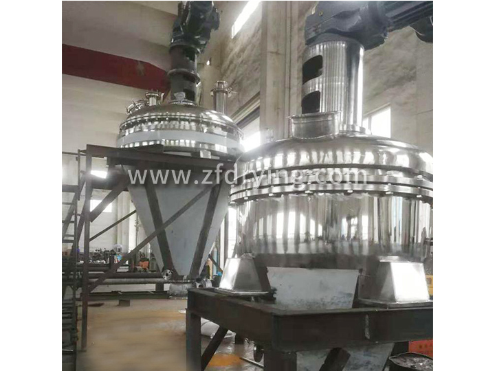 Cone shaped spiral belt mixed vacuum dryer