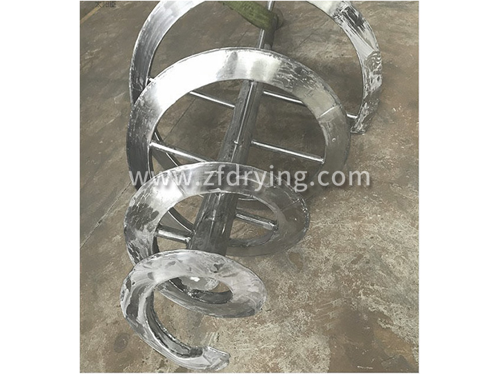 Cone shaped spiral belt mixed vacuum dryer