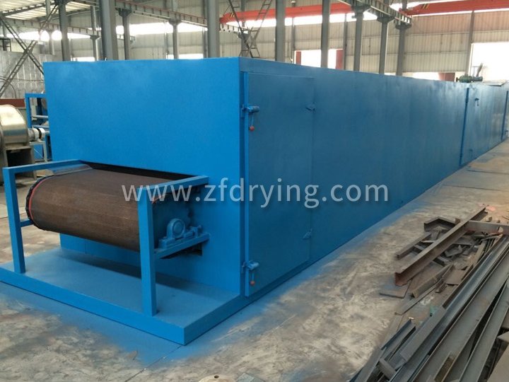 Single layer belt dryer