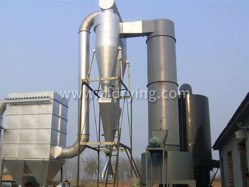 Starch airflow dryer