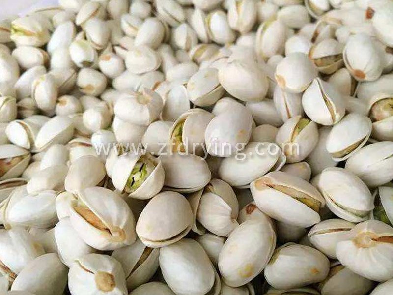 After drying pistachios